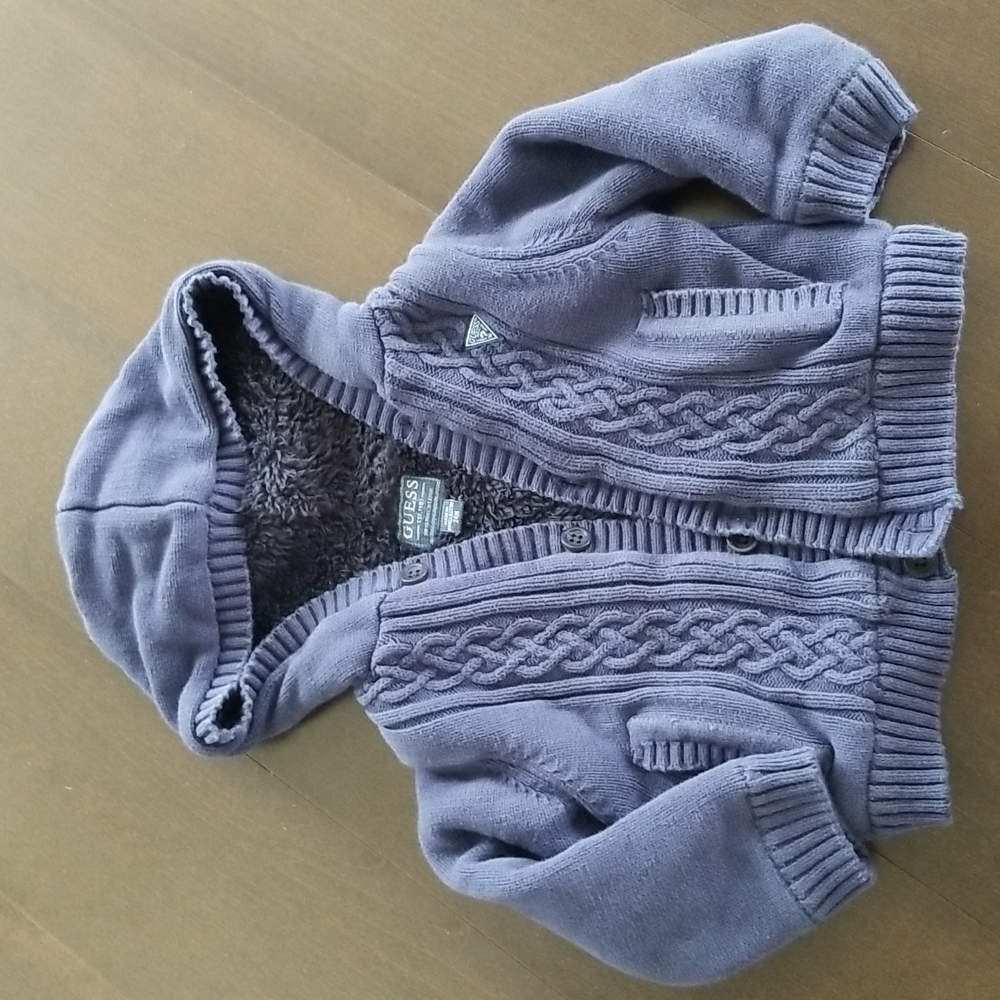 Guess Fleece knitted Cardigan